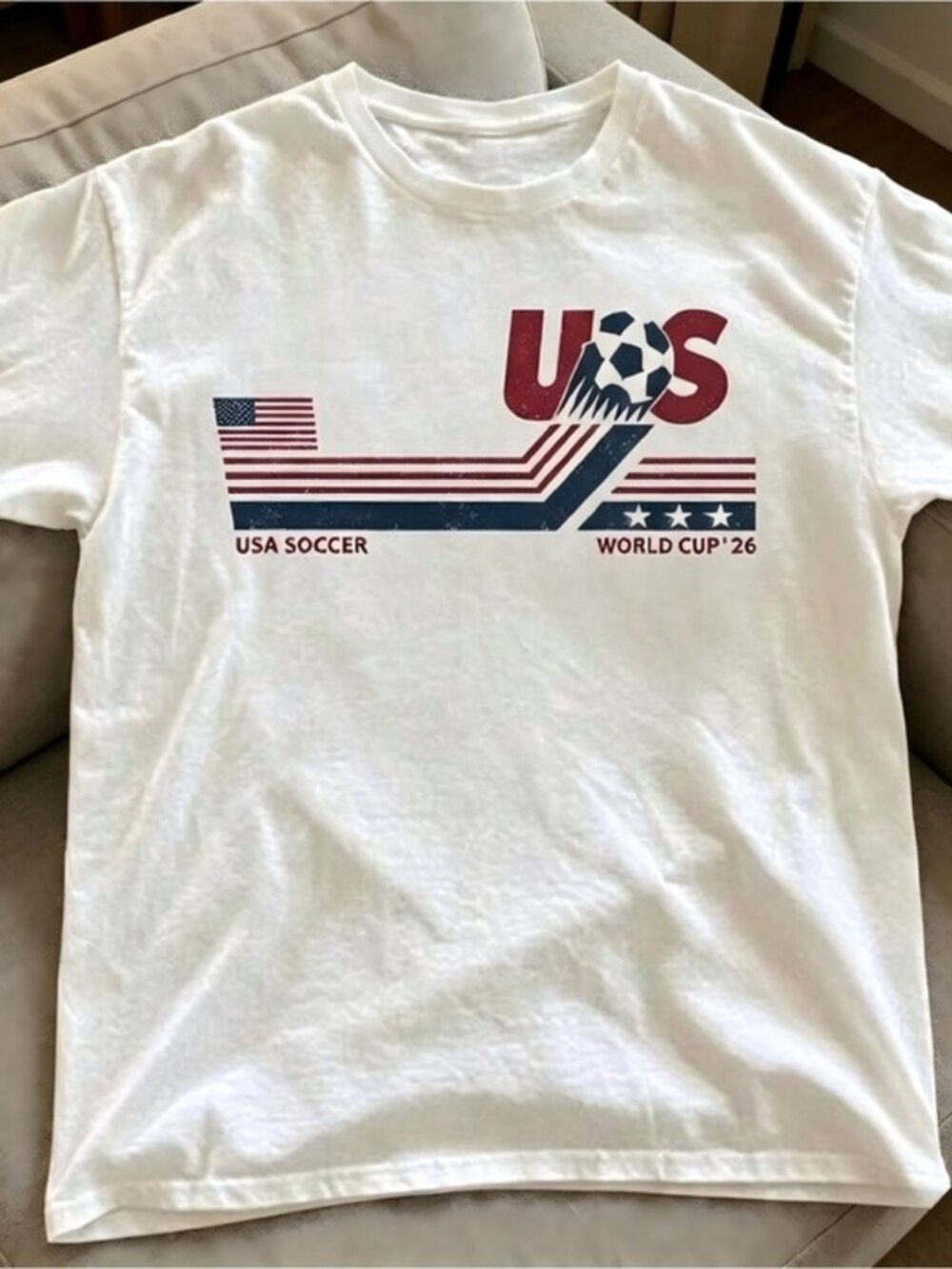 White USA World Cup FIFA Women Men T-shirt unisex